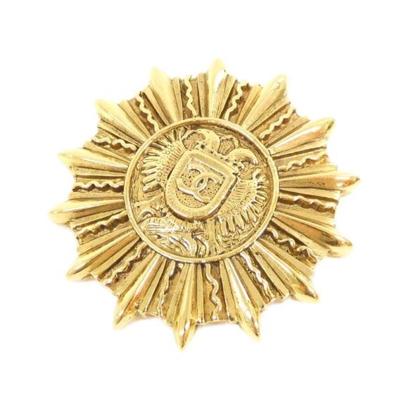 Chanel Coco Mark Gold Gold Plated brooch - Picture 1 of 3